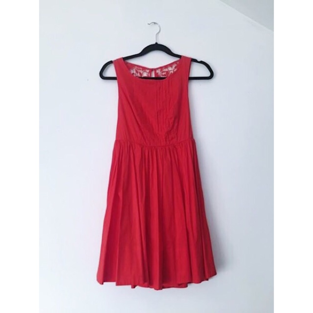 Anthropologie Red Dress